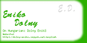 eniko dolny business card